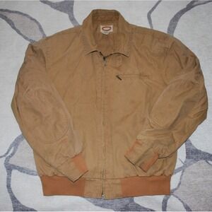 Vintage Banana Republic Jacket Men's Small Brown Cotton Harrington Bomber 1980s